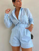 Valerie | Women's Two-Piece Set Shirt Shorts