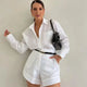 Valerie | Women's Two-Piece Set Shirt Shorts