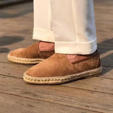 Sebastian | Men's Loafers with Suede Upper and Rubber Sole