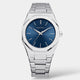Wesley | Men's Metal Watch with Blue Dial and Steel Bracelet