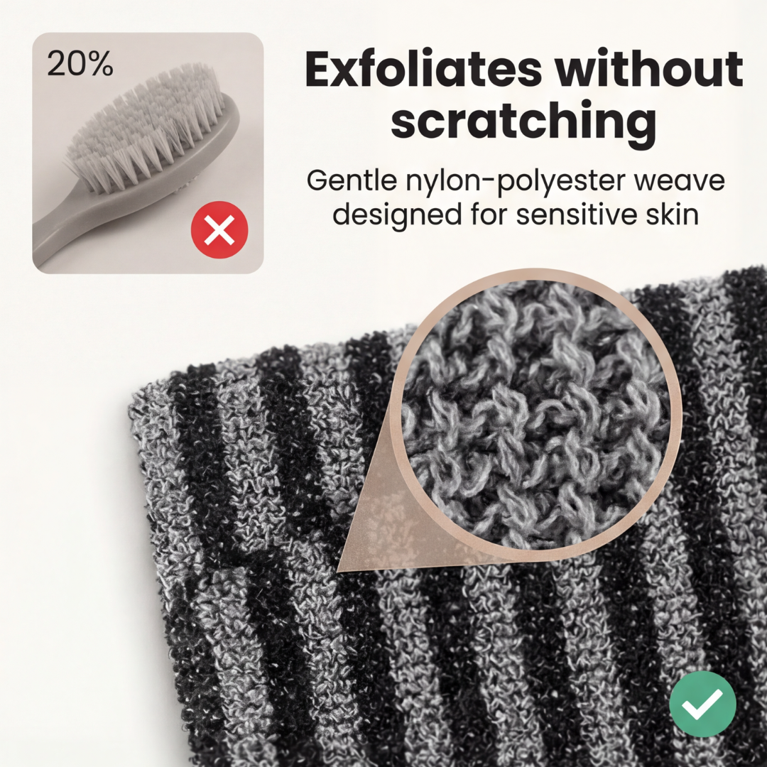 Scrubba - Exfoliating Back Towel for Smoother Skin