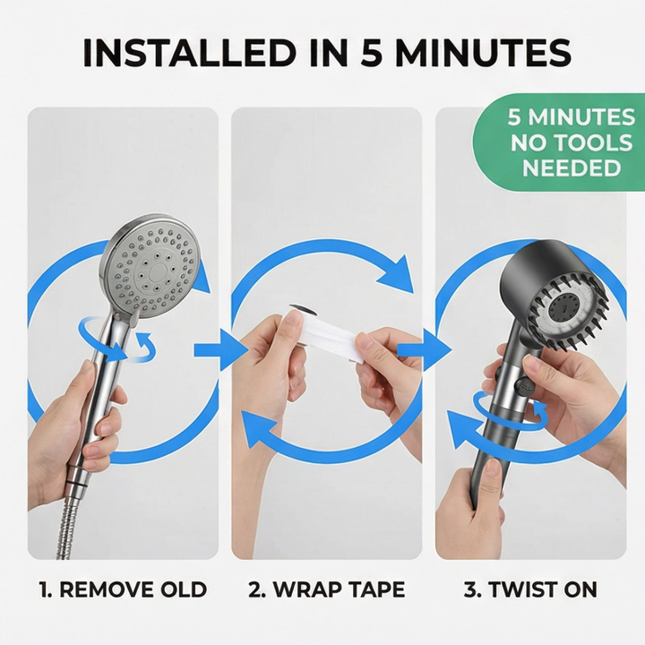 PureRinse Scalp-Massaging High Pressure Showerhead