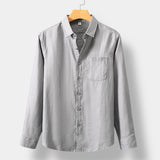 Percival | Men's Linen Long Sleeve Shirt with Relaxed Fit
