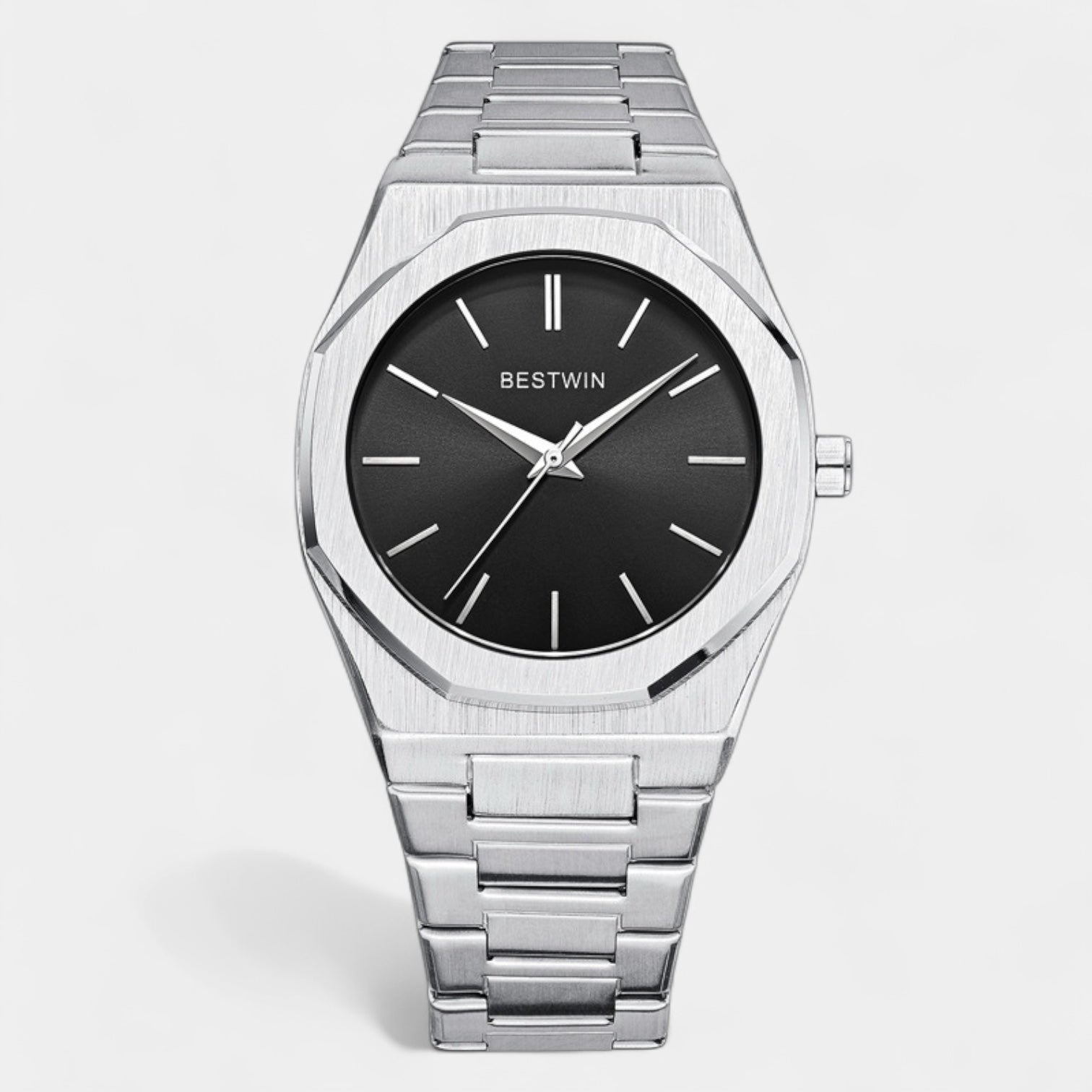 Wesley | Men's Metal Watch with Blue Dial and Steel Bracelet