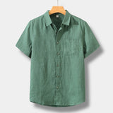 Lucius | Men's Linen Short Sleeve Shirt with Relaxed Fit