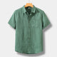 Lucius | Men's Linen Short Sleeve Shirt with Relaxed Fit