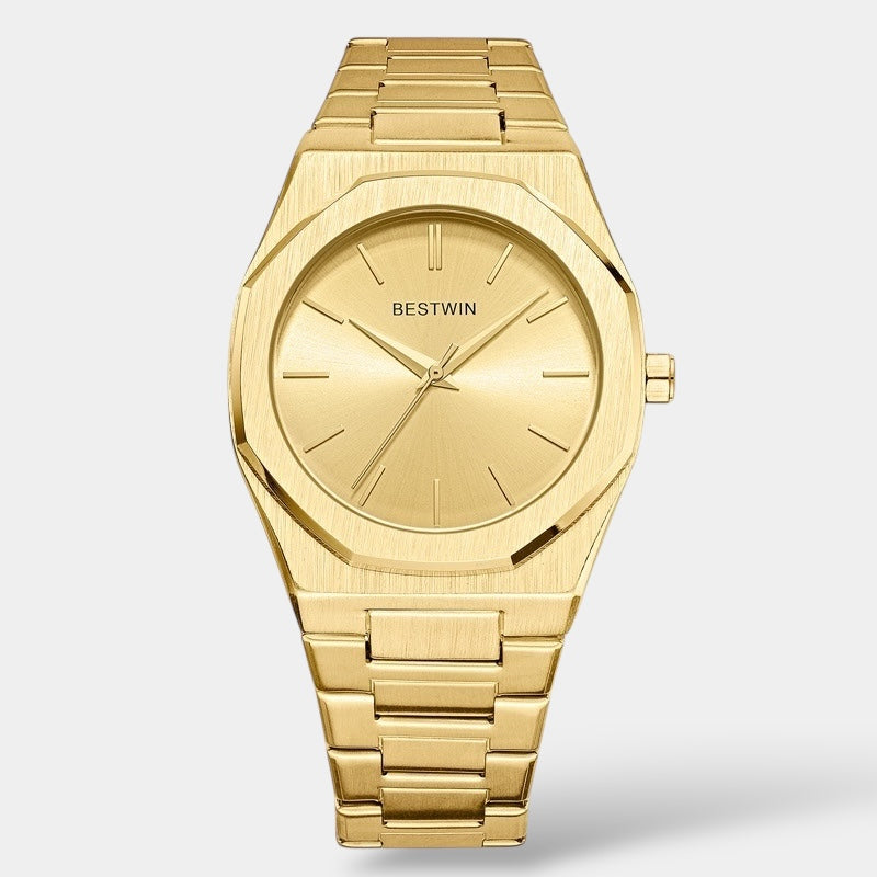 Wesley | Men's Metal Watch with Blue Dial and Steel Bracelet
