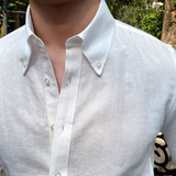 Jasper | Men's Cotton Linen Shirt with Slim Fit