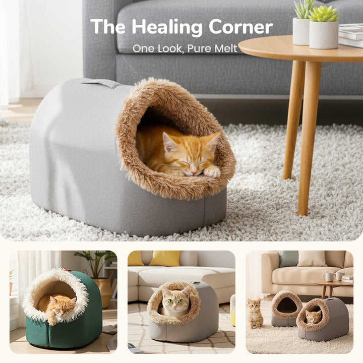 Cavina – Insulated Cave Bed for Small Pets