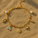Sirena | Women Bracelet with Shell Design and Gold Plating
