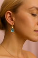 Lumière | Women's Earrings with CatEye Stones and Hooks