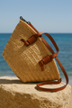 Amara | Women Bag with Straw and Leather