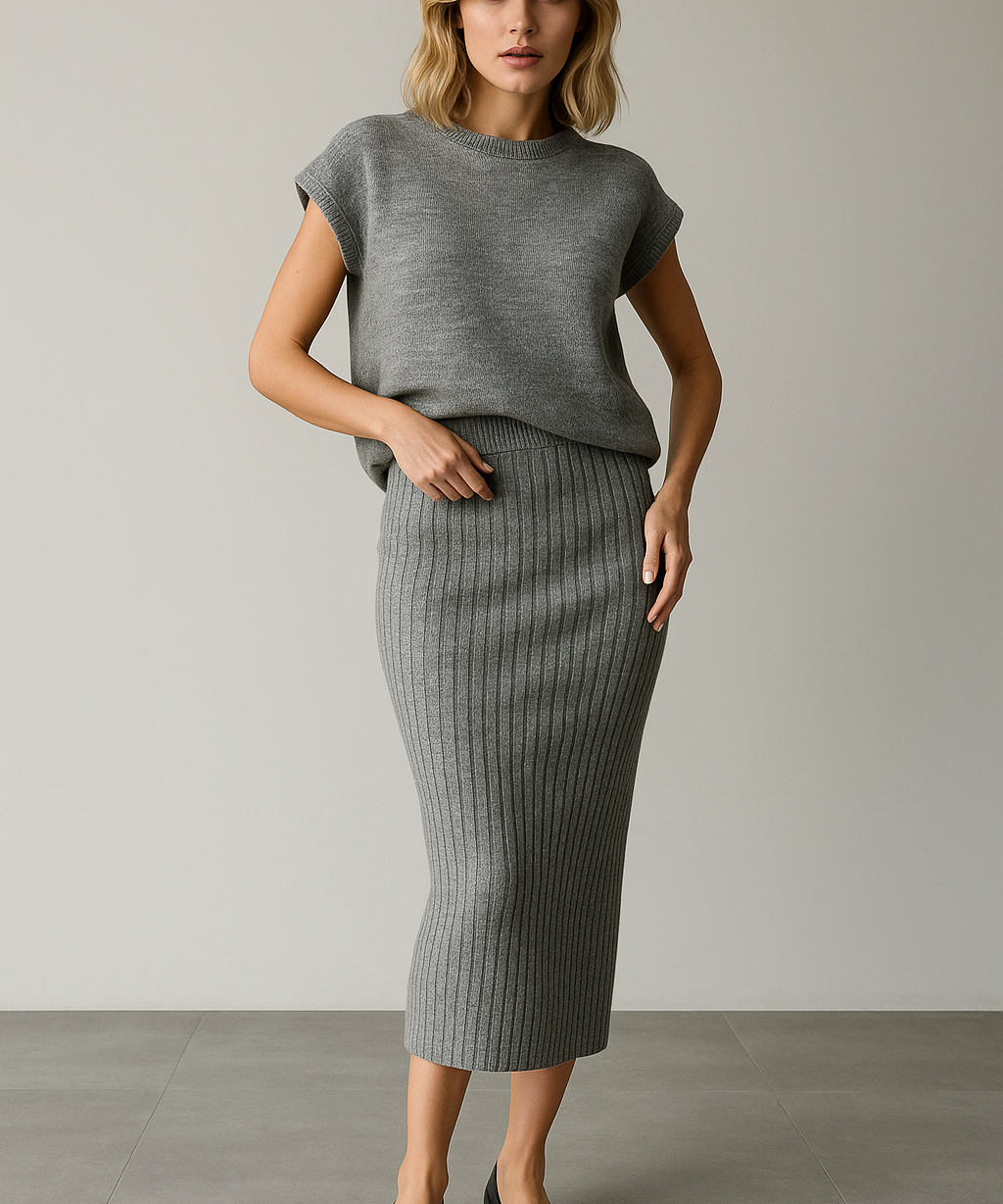 Marnie | Women's Ribbed Set with Fitted Design and Breathable Fabric