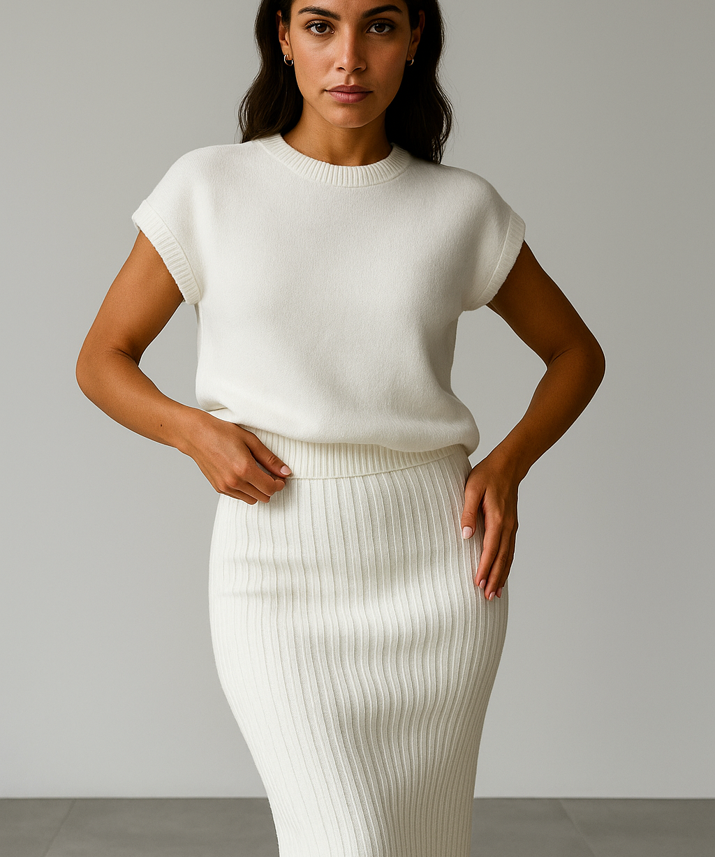 Marnie | Women's Ribbed Set with Fitted Design and Breathable Fabric