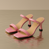 Belle | Women’s Mules with Open Toe and Strap