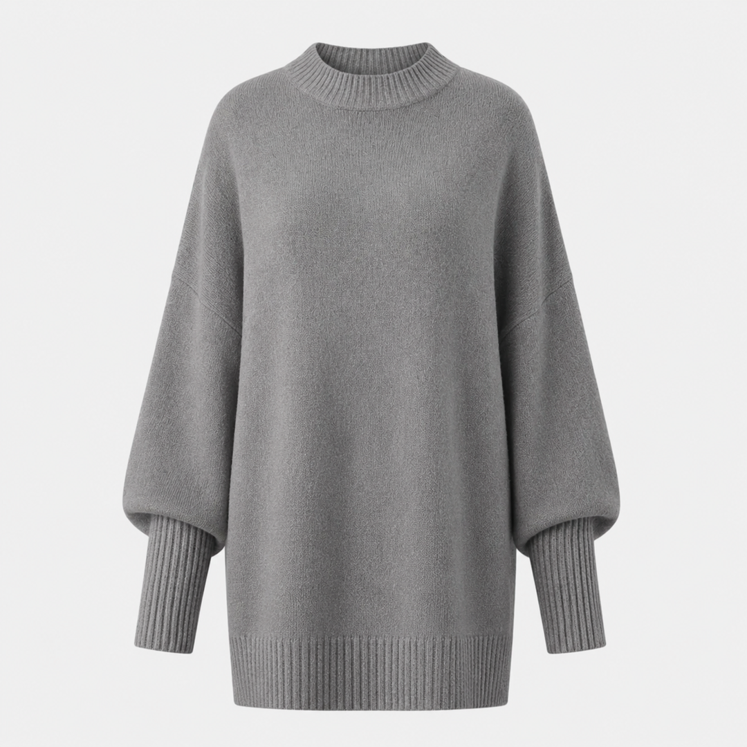 Veluna - Women's Oversized Wool Blend Sweater