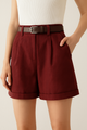 Arden | Women's Shorts with High Waist and Pockets