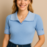 Edith | Women Top With Lightweight Cotton Fabric