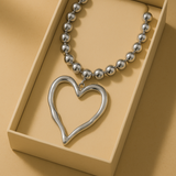 Amora | Women Necklace with Heart Charm and Gold Plating