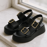 Cressida | Women's Platform Sandal with Buckles and Insoles