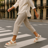 Cressida | Women's Platform Sandal with Buckles and Insoles
