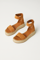 Ophelia | Women's Sandals with Leather Straps and Platform