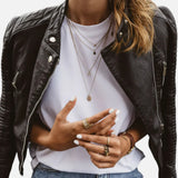 Women’s Black Stand Collar Leather Jacket