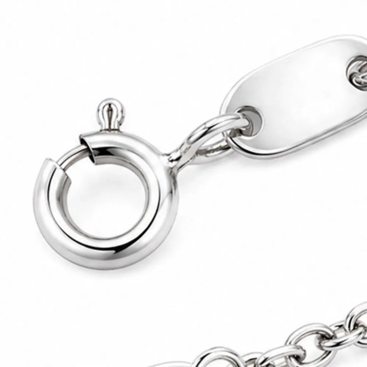 Lunavia – Floating Stone Silver Necklace with Pavé Halo