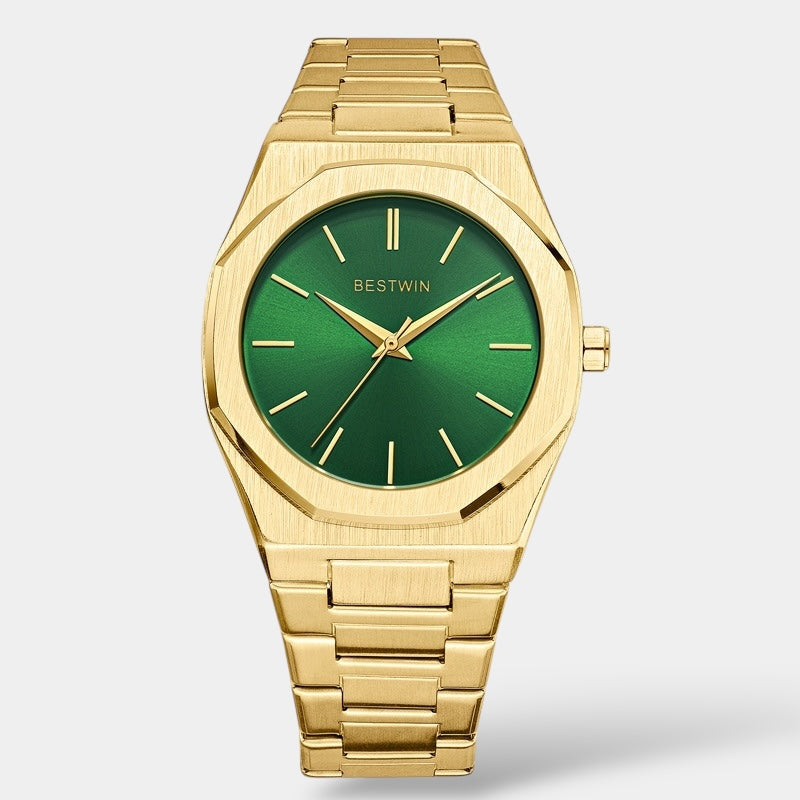 Wesley | Men's Metal Watch with Blue Dial and Steel Bracelet