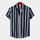 Parker | Men's Striped Summer Shirt with Classic Fit