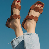 Aurelia | Women Mules with Croc-Embossed Leather and Cushioned-Heel