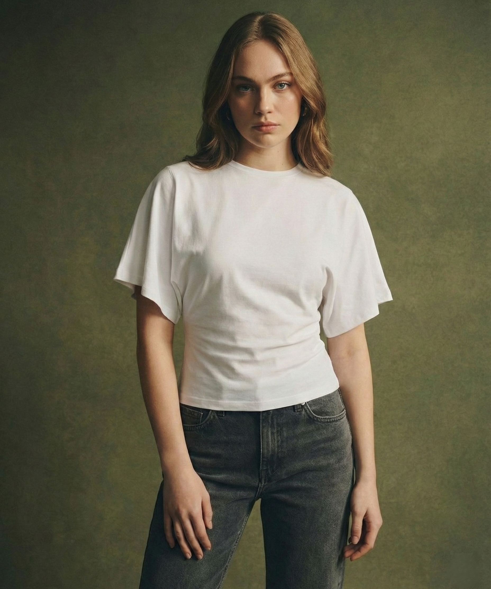 Arden | Women Tee With Cotton Drape Silhouette