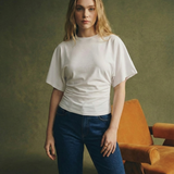 Arden | Women Tee With Cotton Drape Silhouette