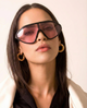 Natasha | Women's Sunglasses with Acetate Shield Frame and UV400 Protection