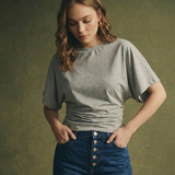 Arden | Women Tee With Cotton Drape Silhouette