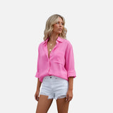 Laricci | Women’s Linen Cotton Blouse
