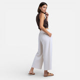 Laricci | Women’s Linen Capri Trousers