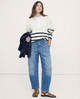 Ophelia | Women's Barrel Leg Denim Pants with High Rise