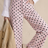 Beatrice | Women's Wide Leg Pants with Polka Dot Print