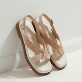 Valetta | Women's Platform Sandals with Cross-Strap and Buckle