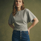 Arden | Women Tee With Cotton Drape Silhouette