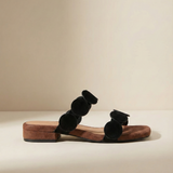 Aurelia | Women Mules with Croc-Embossed Leather and Cushioned-Heel