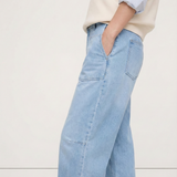 Ophelia | Women's Barrel Leg Denim Pants with High Rise
