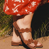 Aurelia | Women Mules with Croc-Embossed Leather and Cushioned-Heel