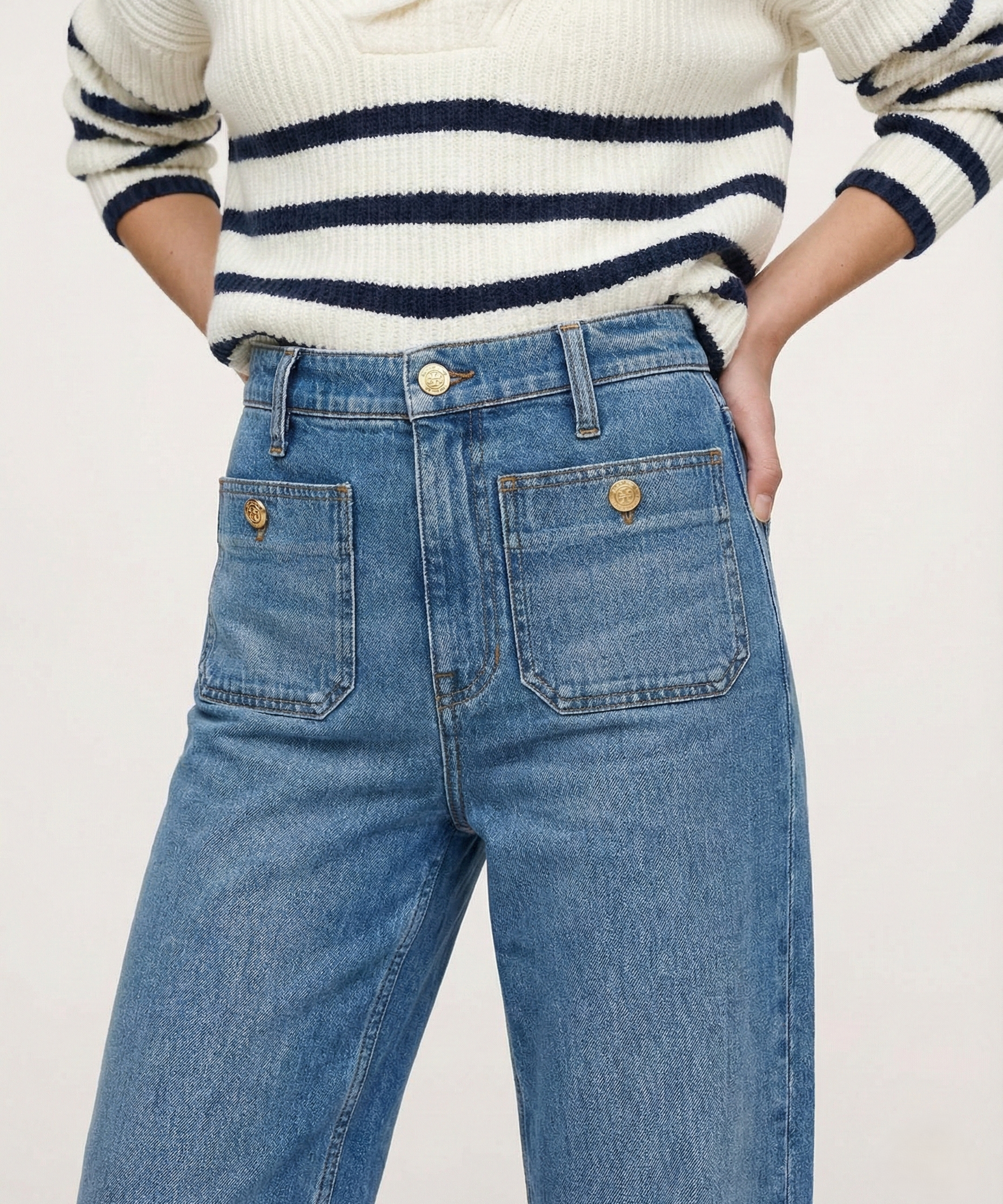 Briar | Women's Wide Leg Denim Jeans with High Waist