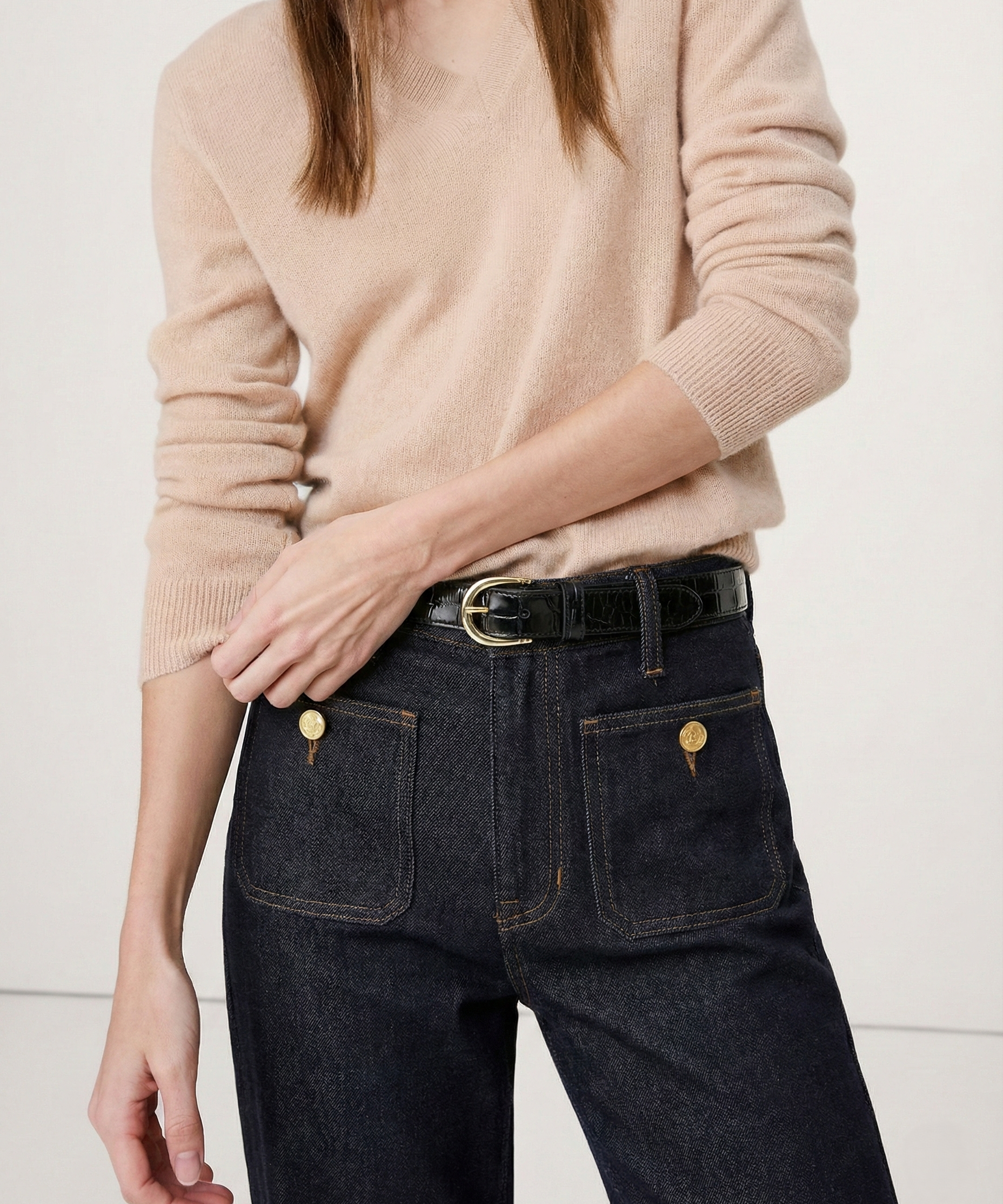 Briar | Women's Wide Leg Denim Jeans with High Waist