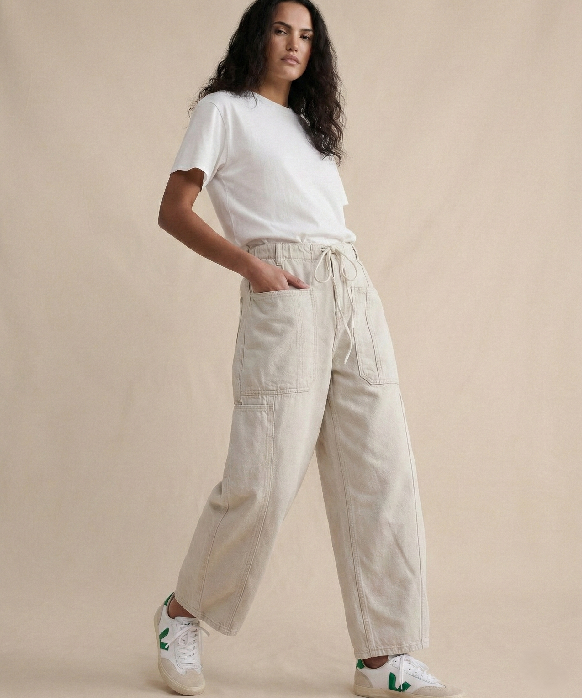 Madison | Women's Loose Fit Denim Pants with Pull-On Waist