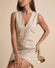 Ebony | Women's Wool Cashmere Knit Dress with Half-Turtleneck and Pockets
