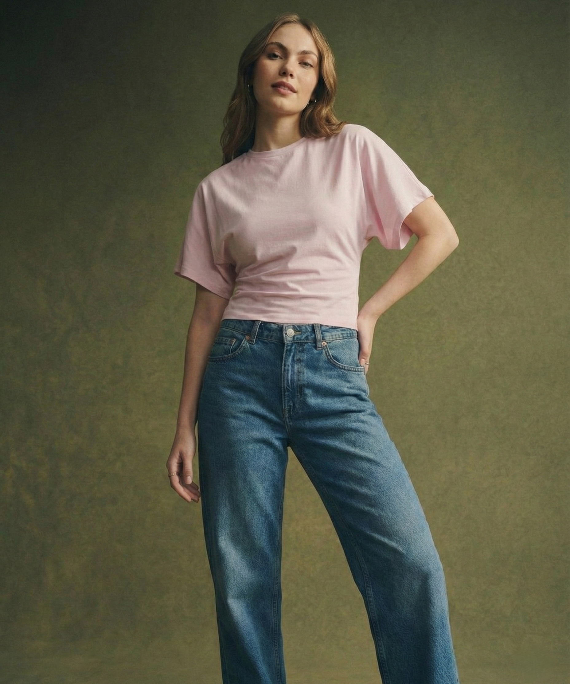 Arden | Women Tee With Cotton Drape Silhouette
