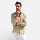 Laricci | Men’s Breathable Linen Button-Up